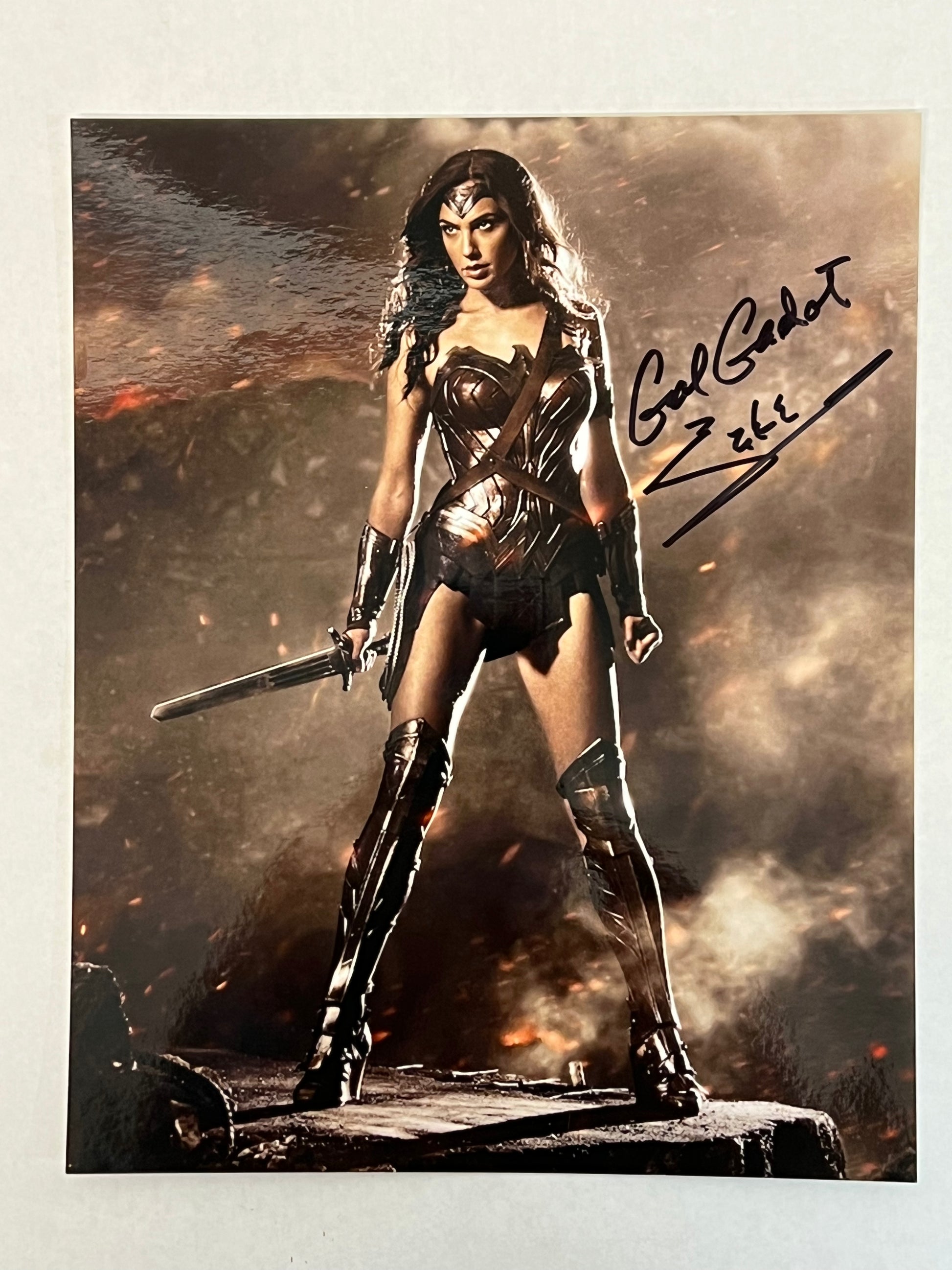 Gal Gadot Signed 8x10" Wonder Woman Movie Prop Y'allywood Props