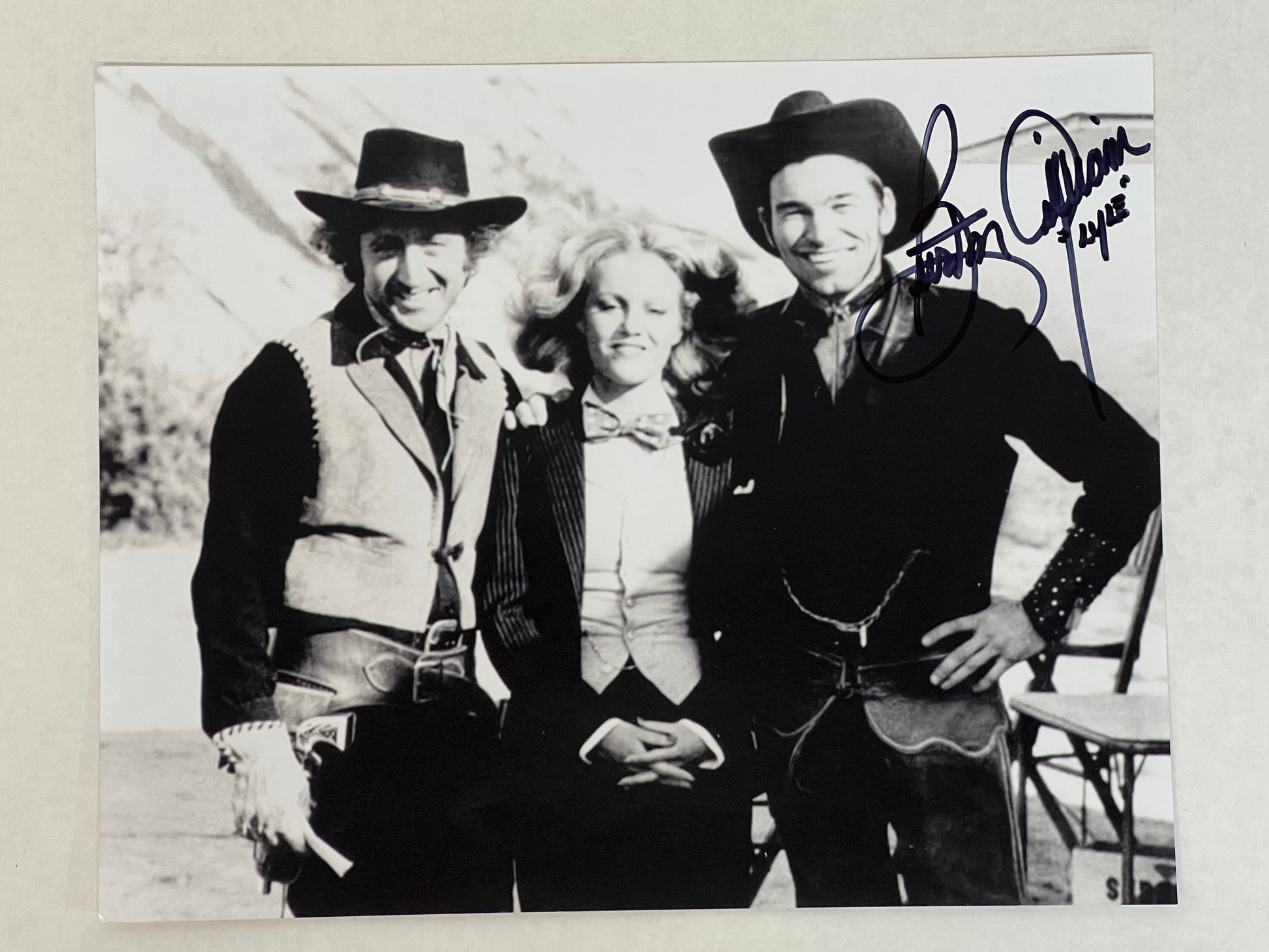 Burton Gilliam Signed 8x10" Blazing Saddles Movie Prop Y'allywood Props