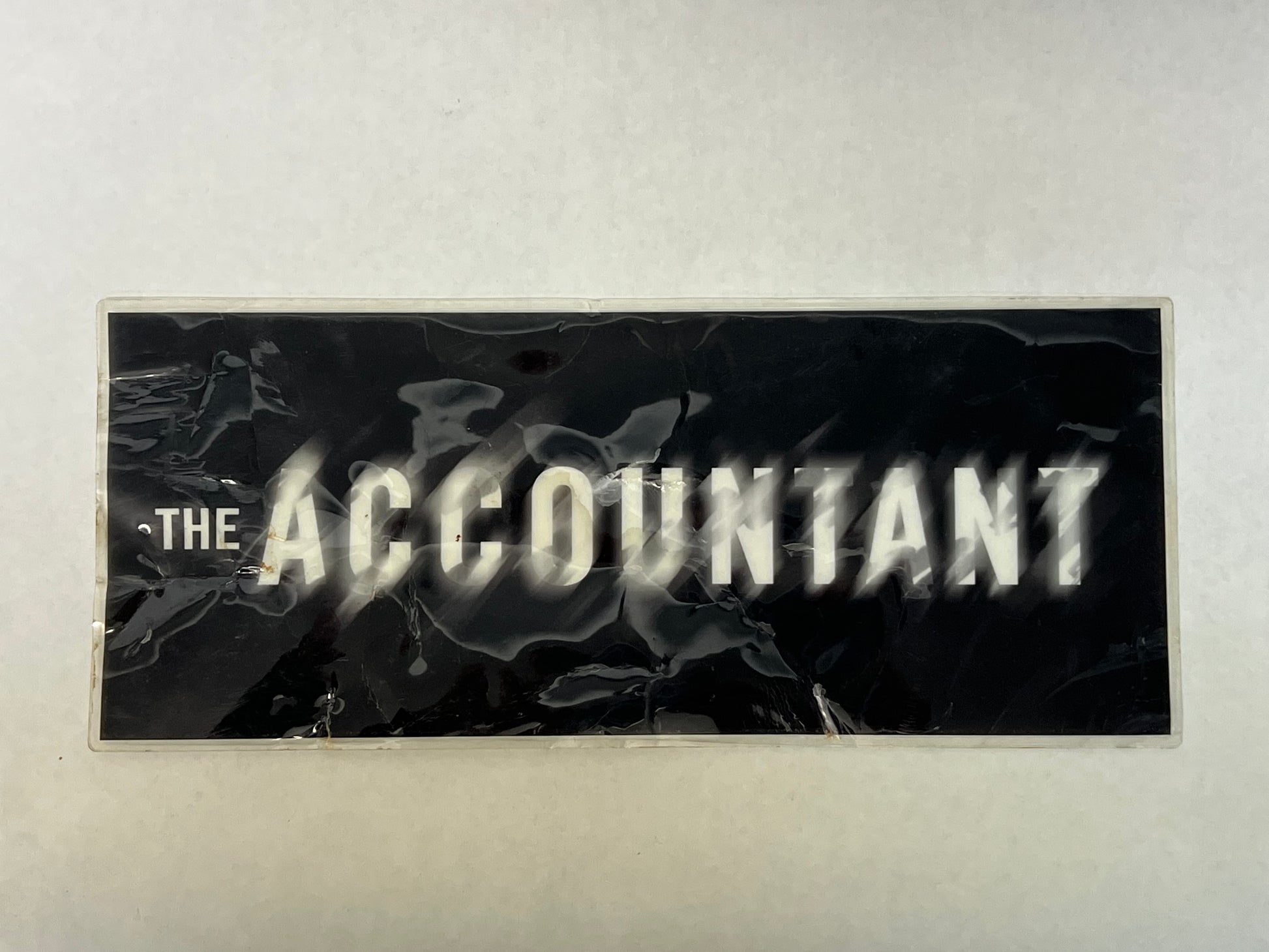 Cast & Crew Parking Pass The Accountant (2016) Movie Prop Y'allywood Props