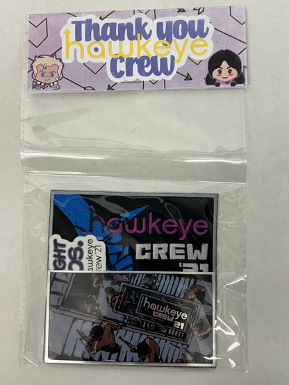 Hawkeye (2021) Cast & Crew Patch & Stickers Movie Prop Y'allywood Props