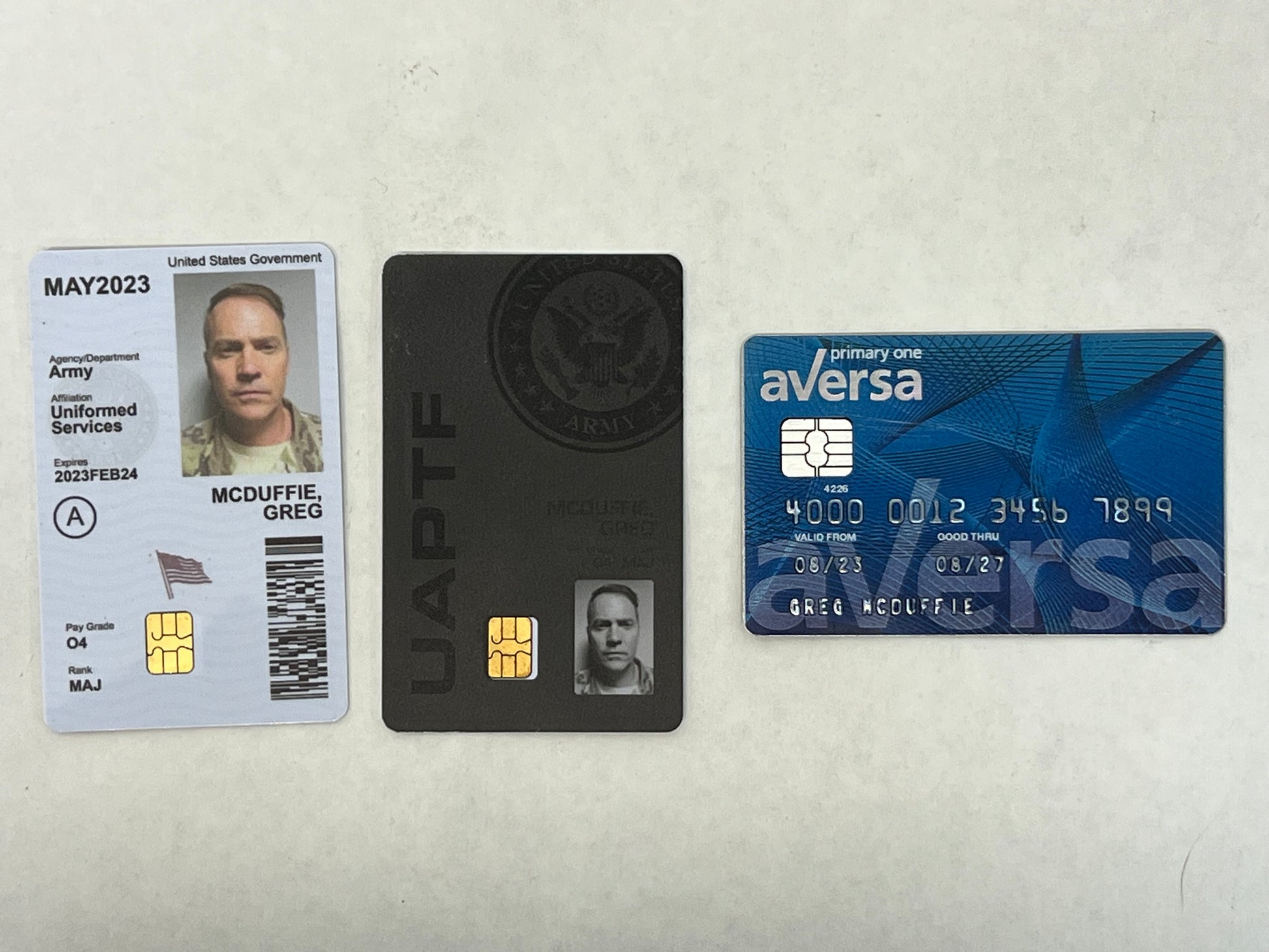 Greg McDuffie ID & Credit Cards Naomi (2022) Movie Prop Y'allywood Props