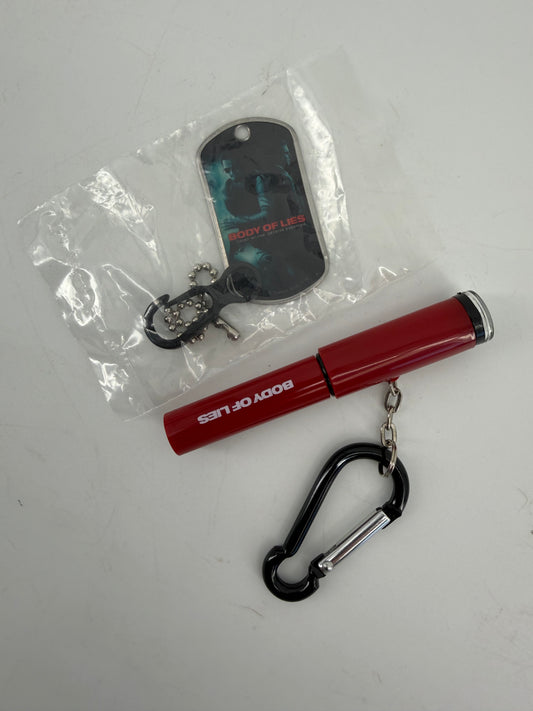 Key Chain Pen, Compass & Dog Tag Cast & Crew Gift Body of Lies (2008) Crew Gift Y'allywood Props