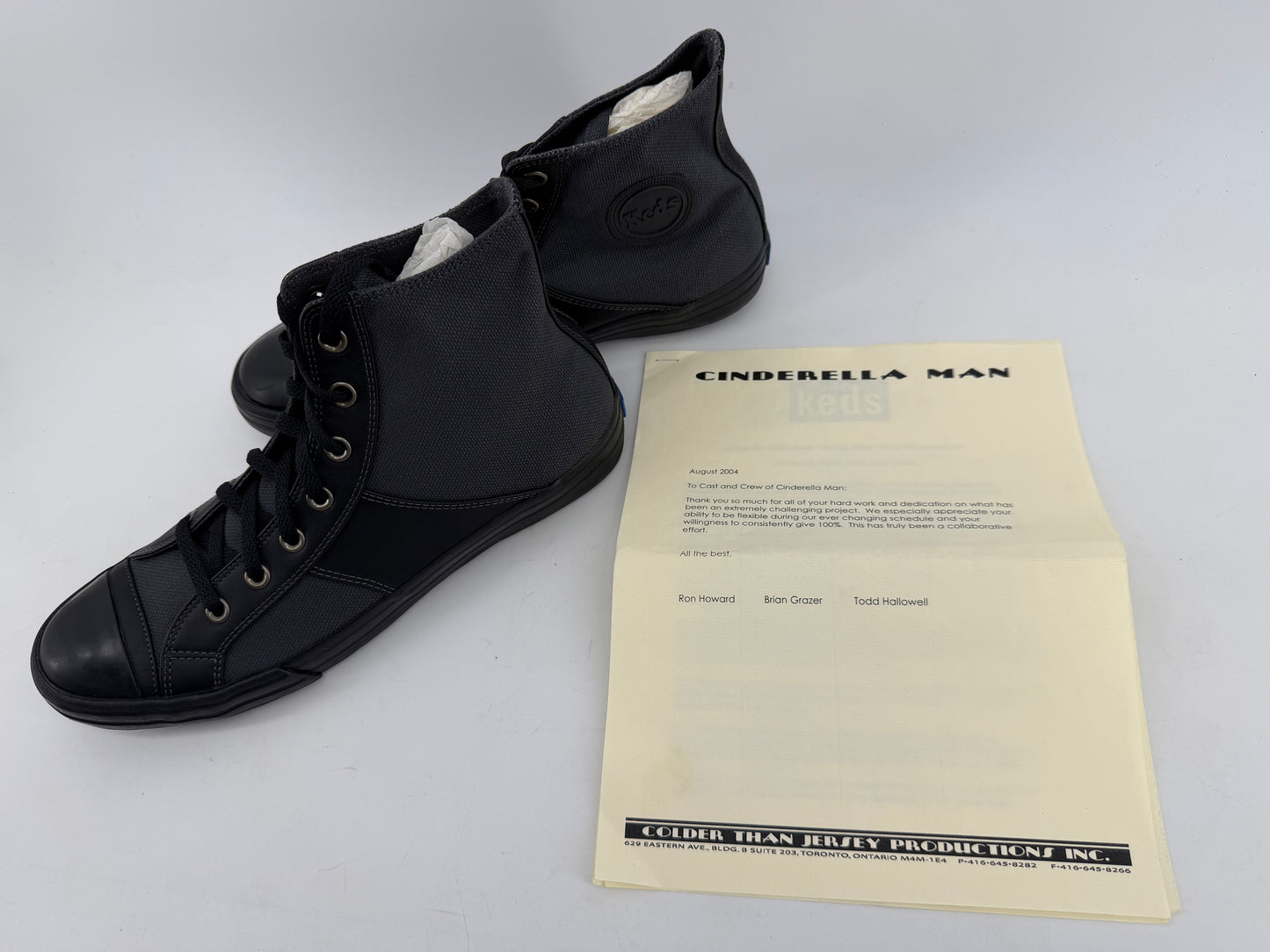 Keds Shoes Cast & Crew Gift Cinderella Man (2005) Crew Gift Y'allywood Props