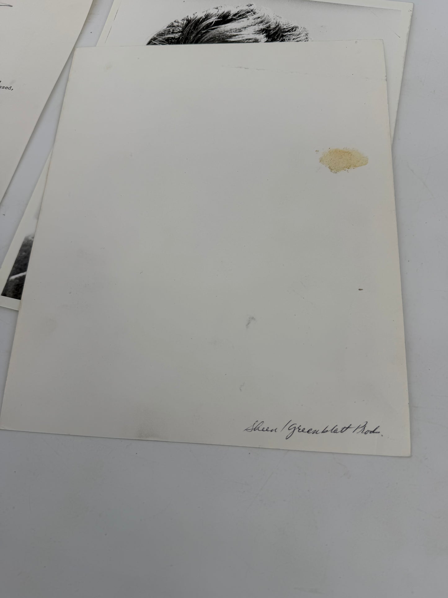Martin Sheen Photos w/ Letter from his Assistant for Alfred Hitchcock Presents Movie Prop Y'allywood Props