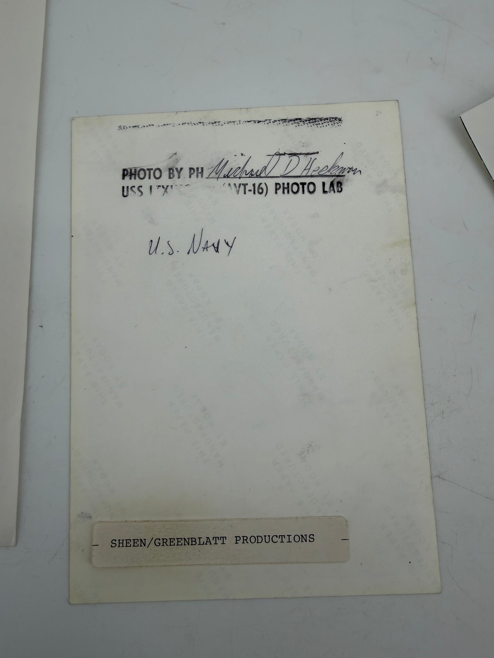 Martin Sheen Photos w/ Letter from his Assistant for Alfred Hitchcock Presents Movie Prop Y'allywood Props