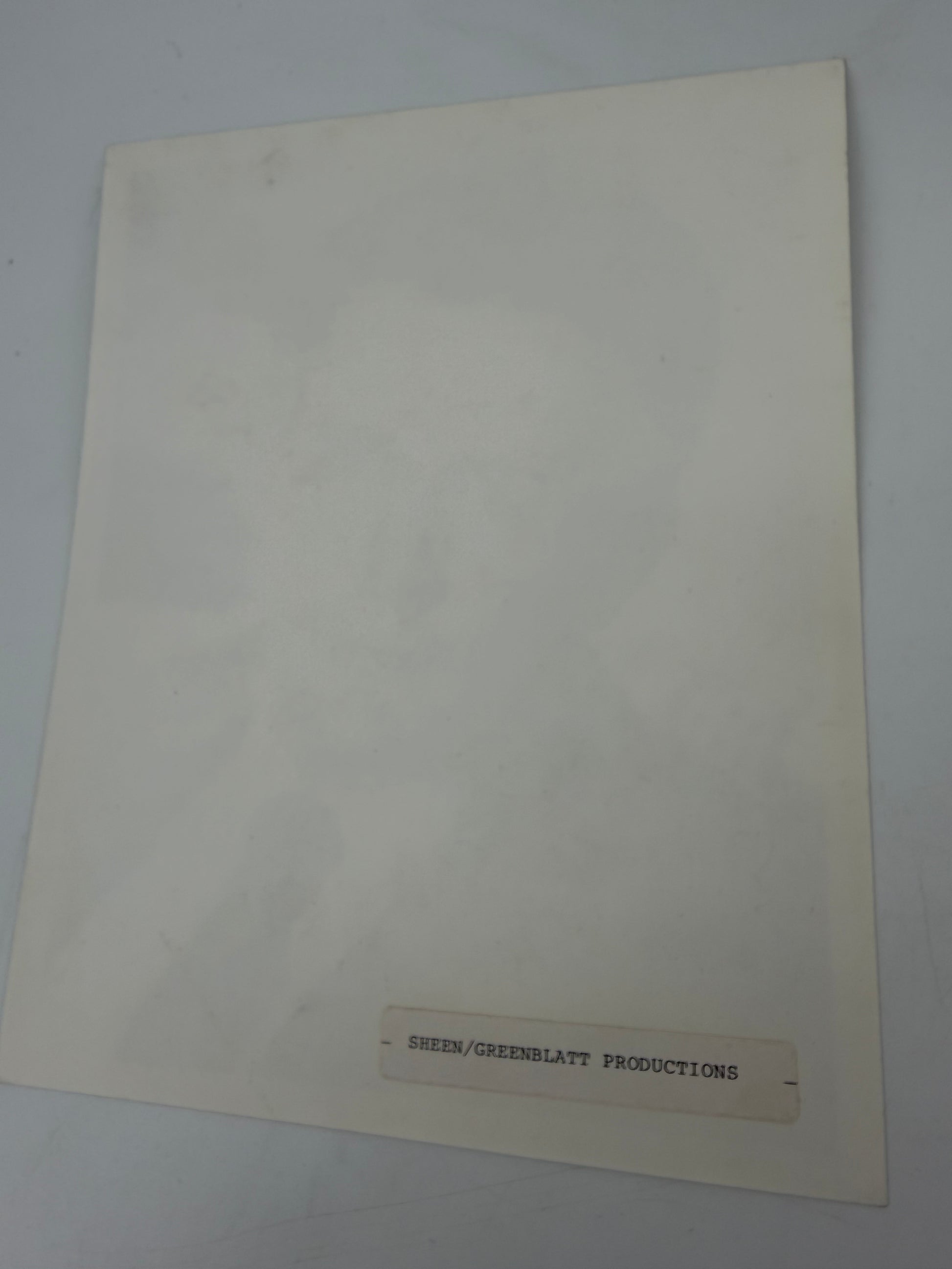 Martin Sheen Photos w/ Letter from his Assistant for Alfred Hitchcock Presents Movie Prop Y'allywood Props