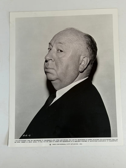 Alfred Hitchcock Photo Universal Studios Press Release 1980 Movie Prop Y'allywood Props