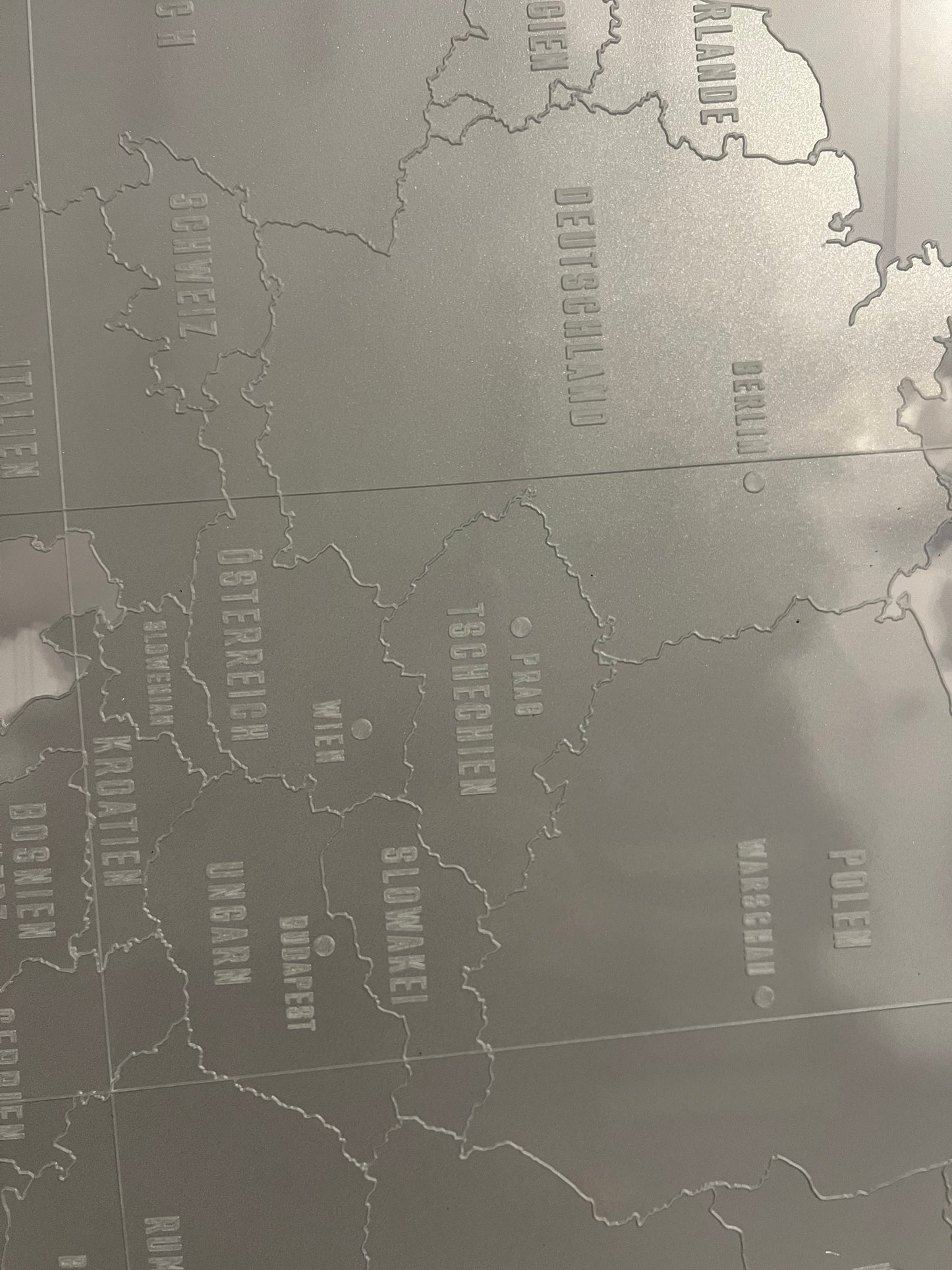 Acrylic World Map from Captain America: Civil War Movie Prop Atlanta Brick Co   