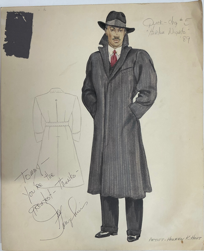 Haleen K. Holt Costume Sketch Eddie Murphy Harlem Nights (1989) Memorabilia Y'allywood Props