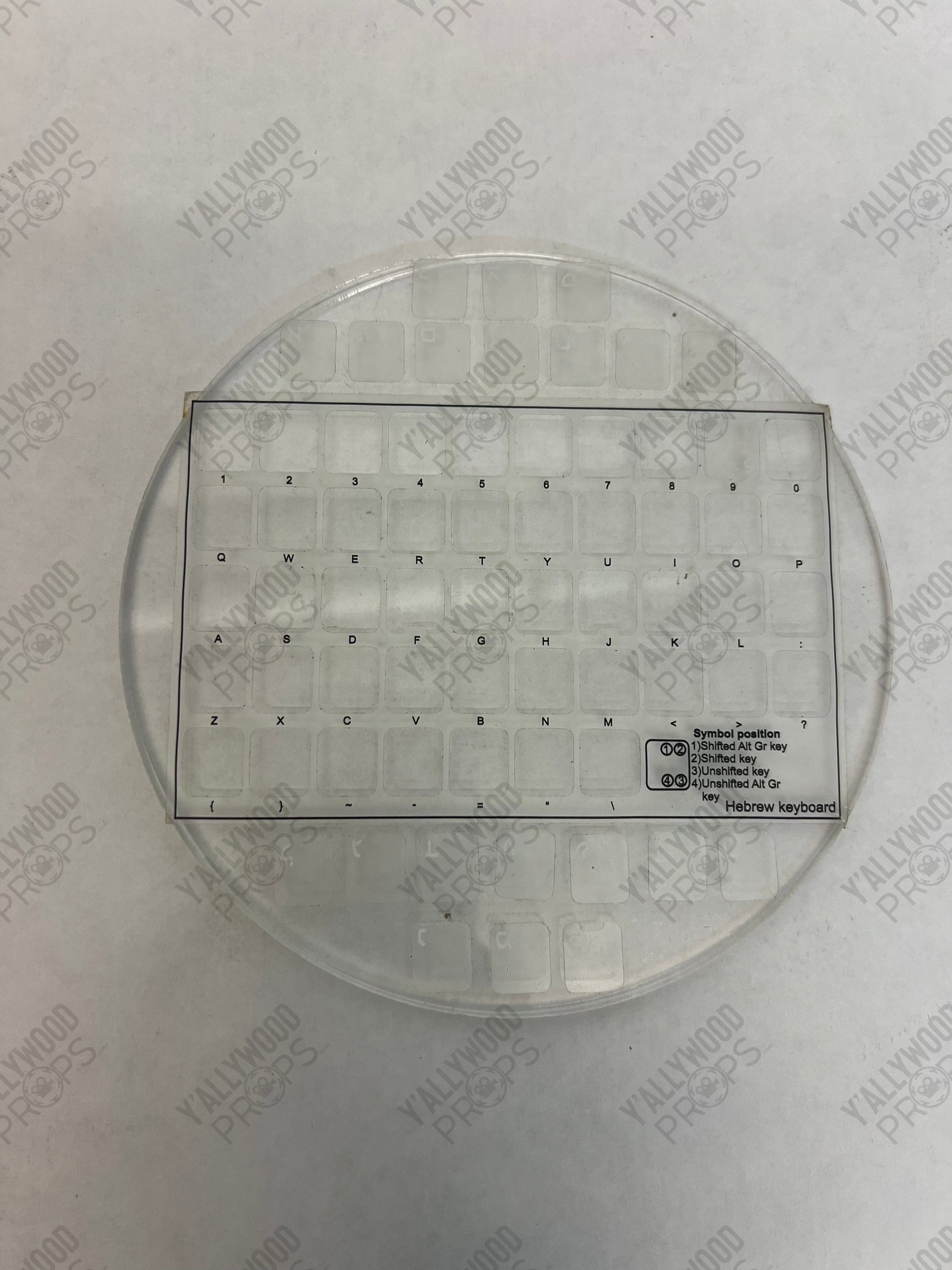 Future Scientist Keyboard Bill & Ted Face The Music (2020) Movie Prop Y'allywood Props Hebrew Keyboard