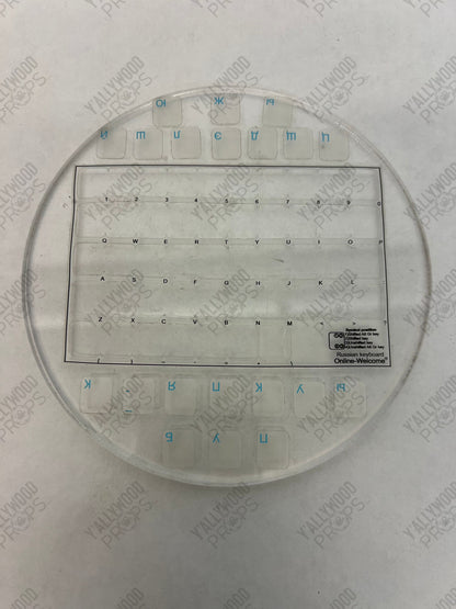 Future Scientist Keyboard Bill & Ted Face The Music (2020) Movie Prop Y'allywood Props Russian Keyboard - Blue Letters