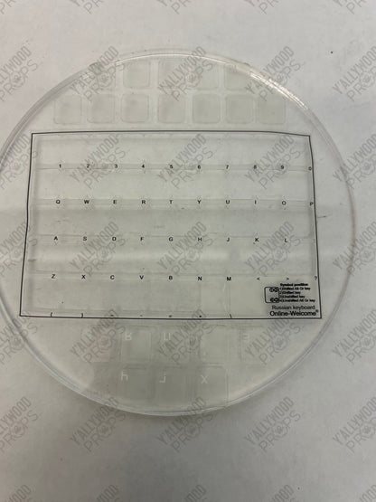 Future Scientist Keyboard Bill & Ted Face The Music (2020) Movie Prop Y'allywood Props Russian Keyboard - White Letters