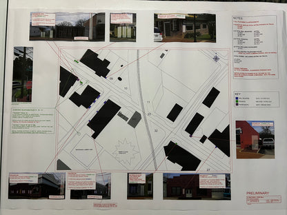 Mena Street Blueprints American Made Movie Prop Atlanta Brick Co Strip Mall  