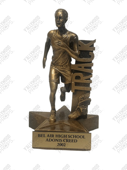 Adonis Creed High School Track Trophy Creed III (2023) Movie Prop Y'allywood Props