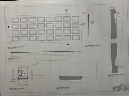 Barry’s House Blueprints American Made Movie Prop Atlanta Brick Co Garage Door  