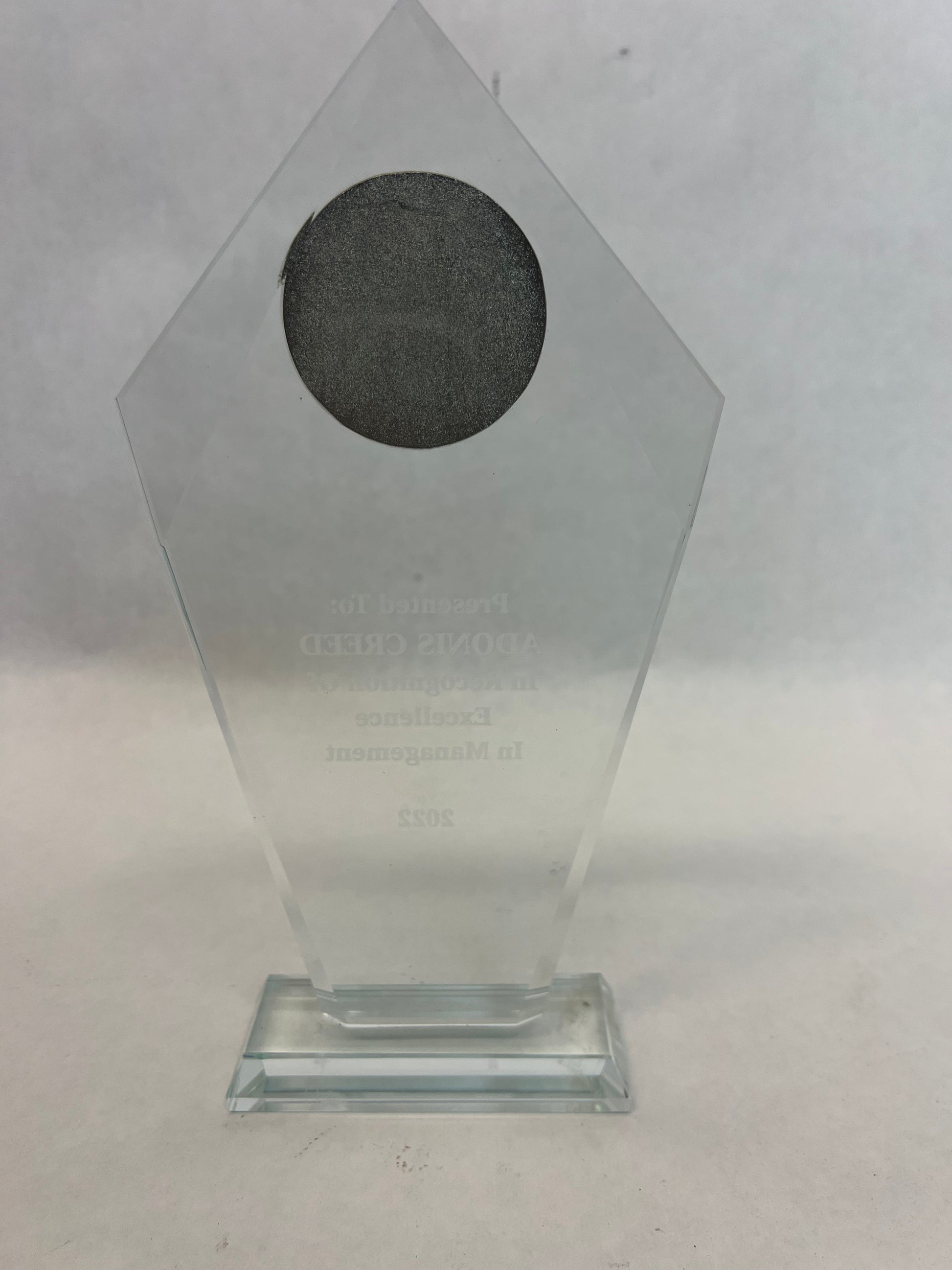 Adonis Creed Boxing Award Creed III (2023) Movie Prop Y'allywood Props