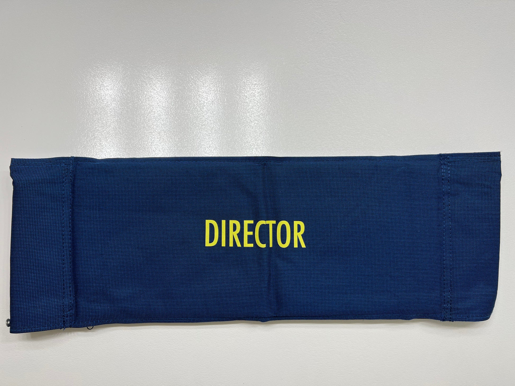 Black Lightning DC Comics TV Show Blue Chairback Multiple Names Available Movie Prop Y'allywood Props Director  