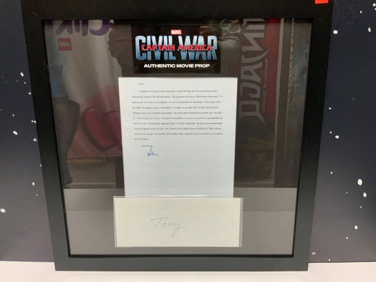 Steve Roger's Letter to Tony Stark Captain America: Civil War Movie Prop Y'allywood Props