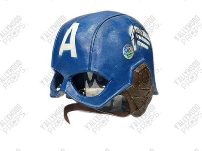 Prototype Captain America Helmet, Signed By Stan Lee and Chris Evans
