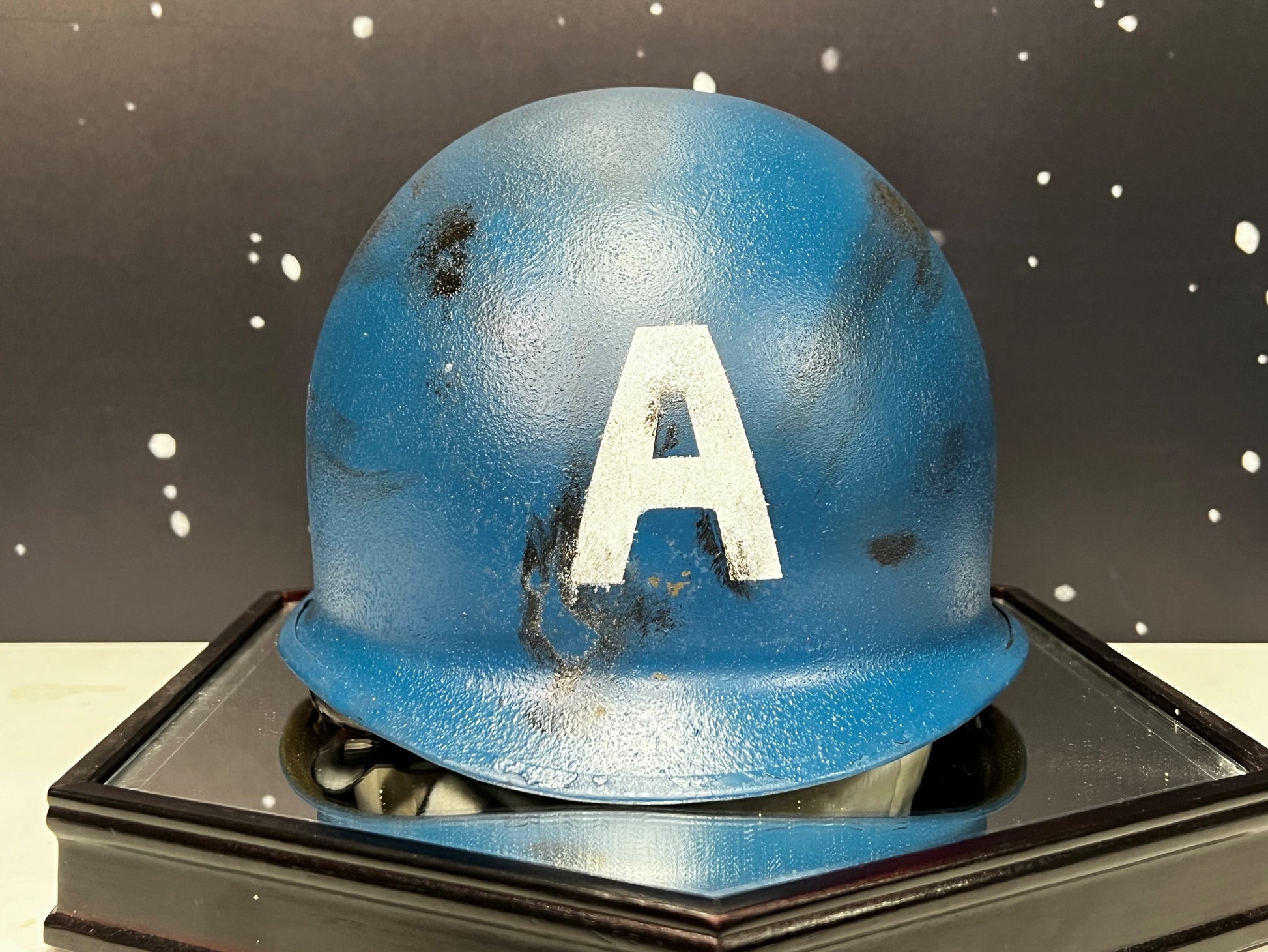 Captain America Helmet Prototype, from Captain America: The First Avenger Movie Prop Y'allywood Props   