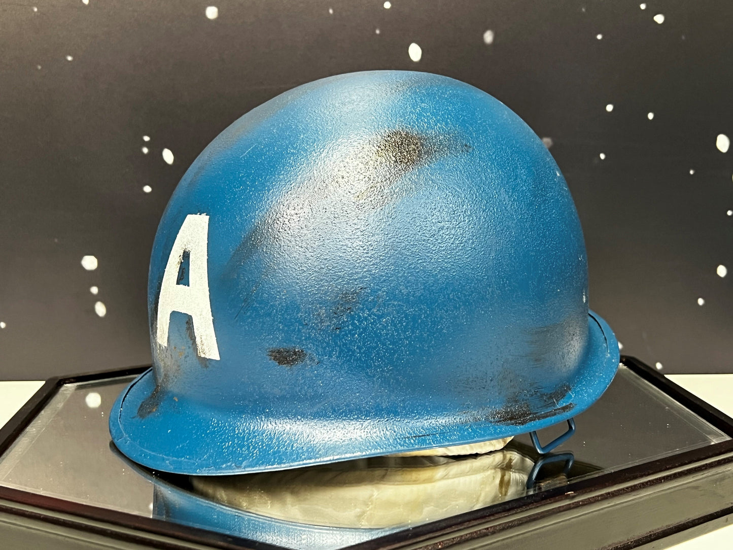 Captain America Helmet Prototype, from Captain America: The First Avenger Movie Prop Y'allywood Props   