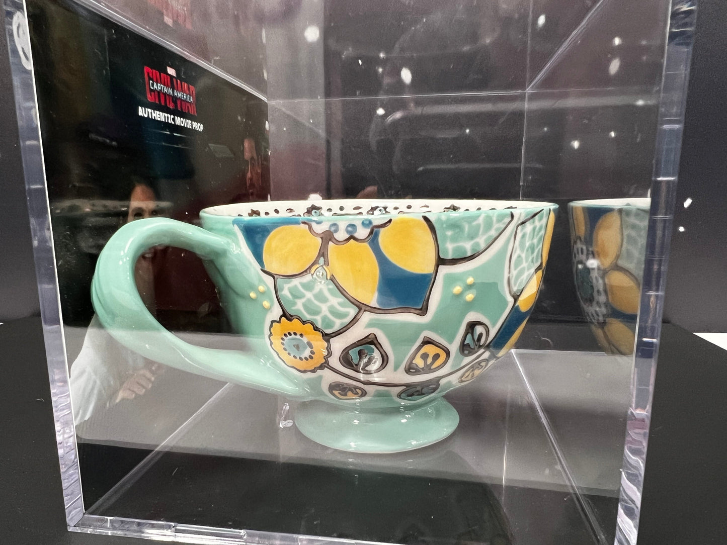 Aunt May's Teacup, from Captain America: Civil War Movie Prop Y'allywood Props   