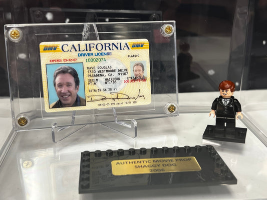 Dave Douglas Drivers License, from The Shaggy Dog Movie Prop Y'allywood Props   