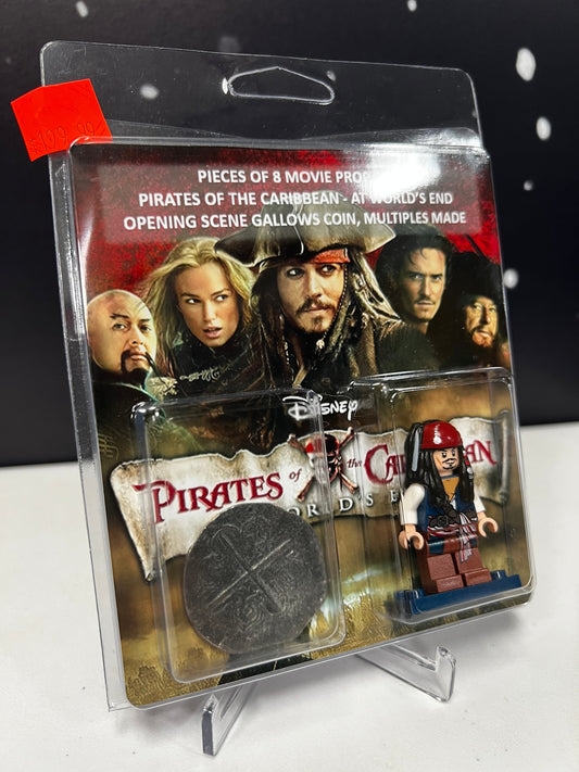 Silver Pirate Coin, from Pirates of the Caribbean: At World's End Movie Prop Y'allywood Props   